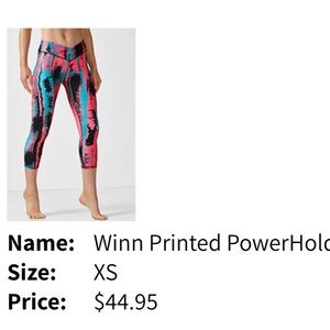Winn Printed Crop Fabletics Leggings